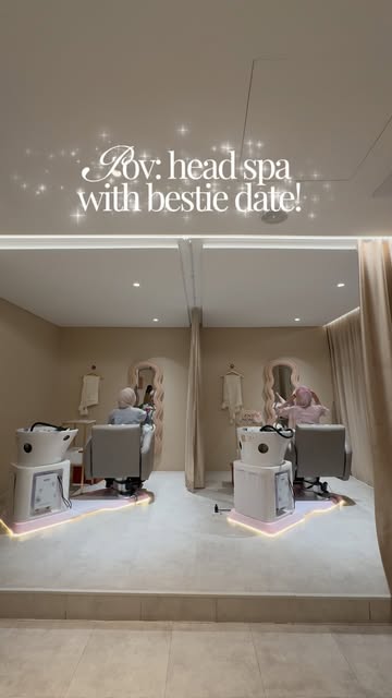 Twin head spa wash chairs at YAO Headspa Journey